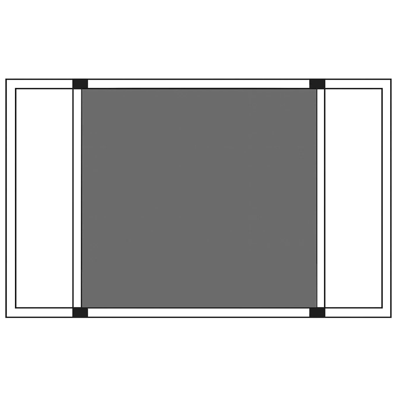 TIENDA EURASIA - Mosquitera Extensible para Ventanas, Marco de Aluminio, Medida de 70-130 cm x 50 cm alto, Mosquiteras para Ventanas, Adaptable a Todos los Marcos