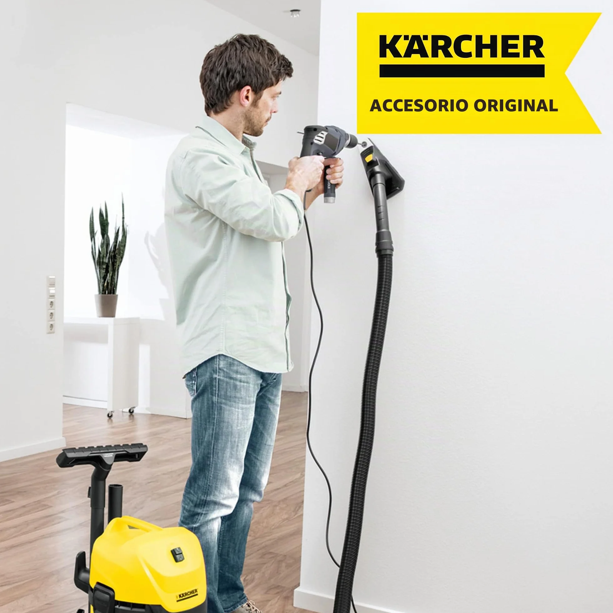 Kärcher Original Recogedor para el polvo de taladro apto para las aspiradoras en seco y húmedo de Kärcher (2.863-234.0)