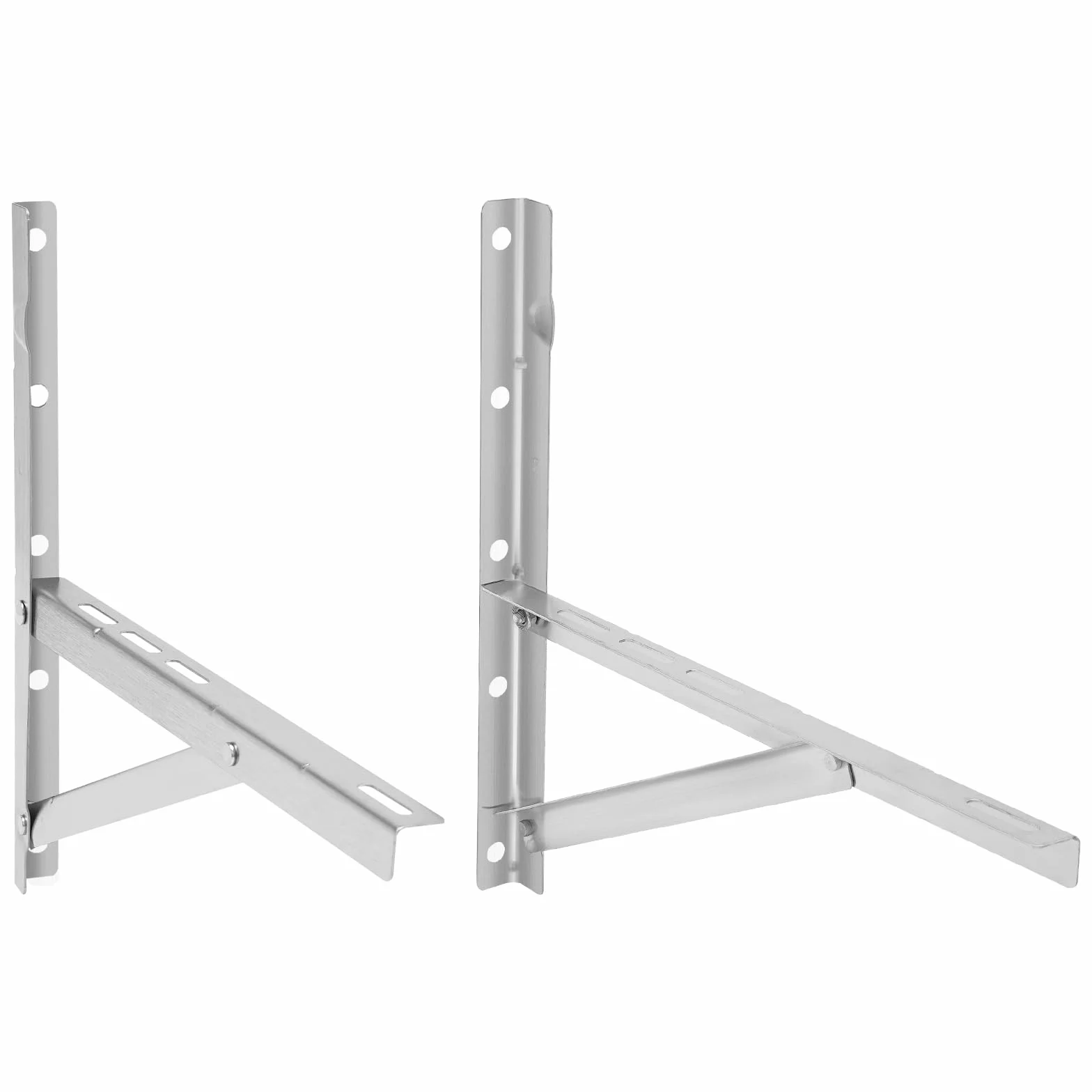 Soporte de pared para aire acondicionado, unidad exterior de hasta 200 kg, juego universal de dos brazos, soporte de pared de acero, soporte de pared para aire acondicionado, unidad exterior
