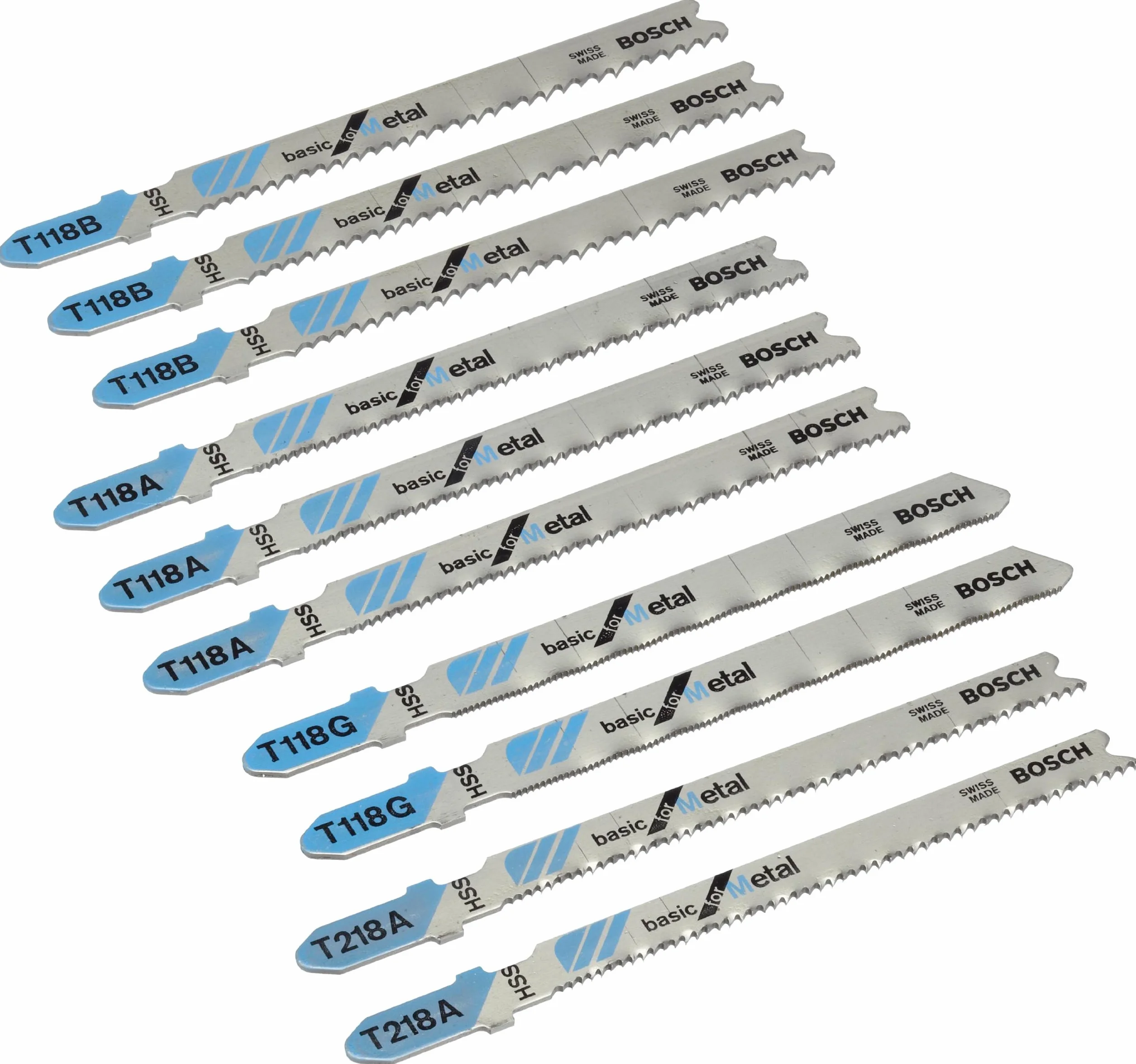 Bosch Hojas de Sierra de Calar Set de 10 Piezas