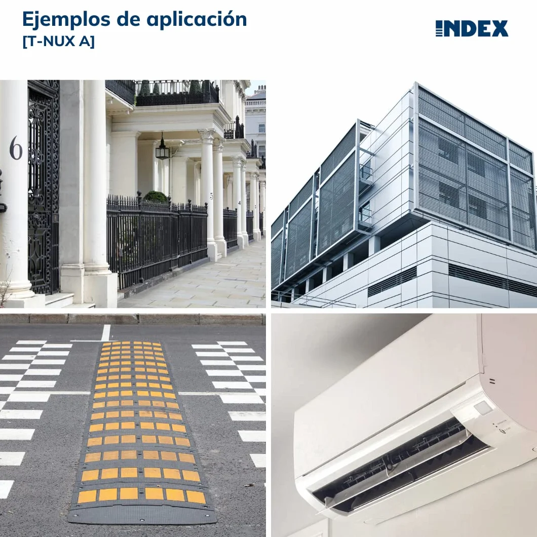 INDEX Fixing Systems T-NUX A - Pack de 50 tacos universales de alto rendimiento, cabeza avellanada (recubrimiento cincado, nailon, 8 x 120 mm, diámetro de 8 mm)