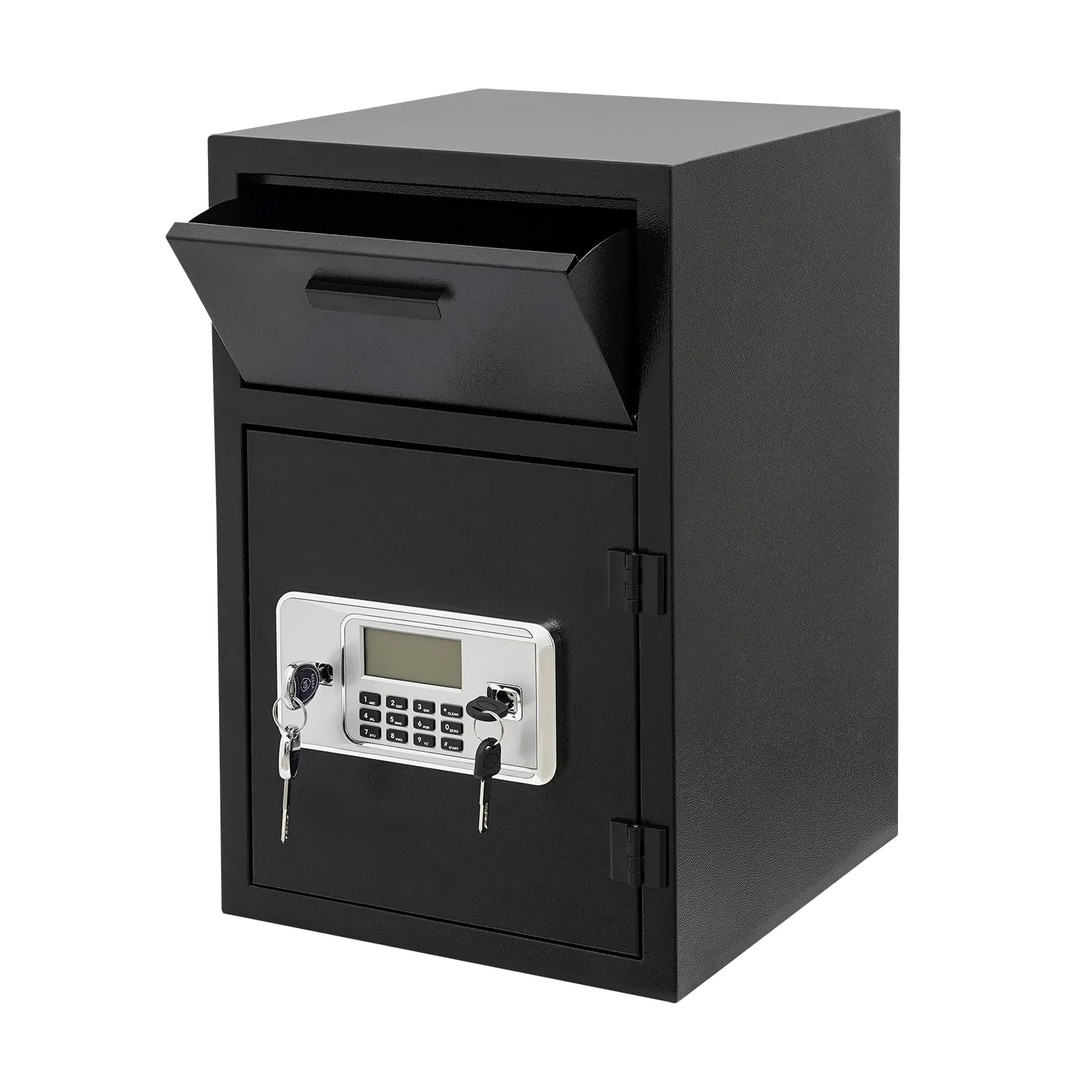 Caja fuerte con ranura de entrada, caja fuerte de seguridad digital con cerradura de combinación y llaves, buzón seguro para oficina de negocios, hogar