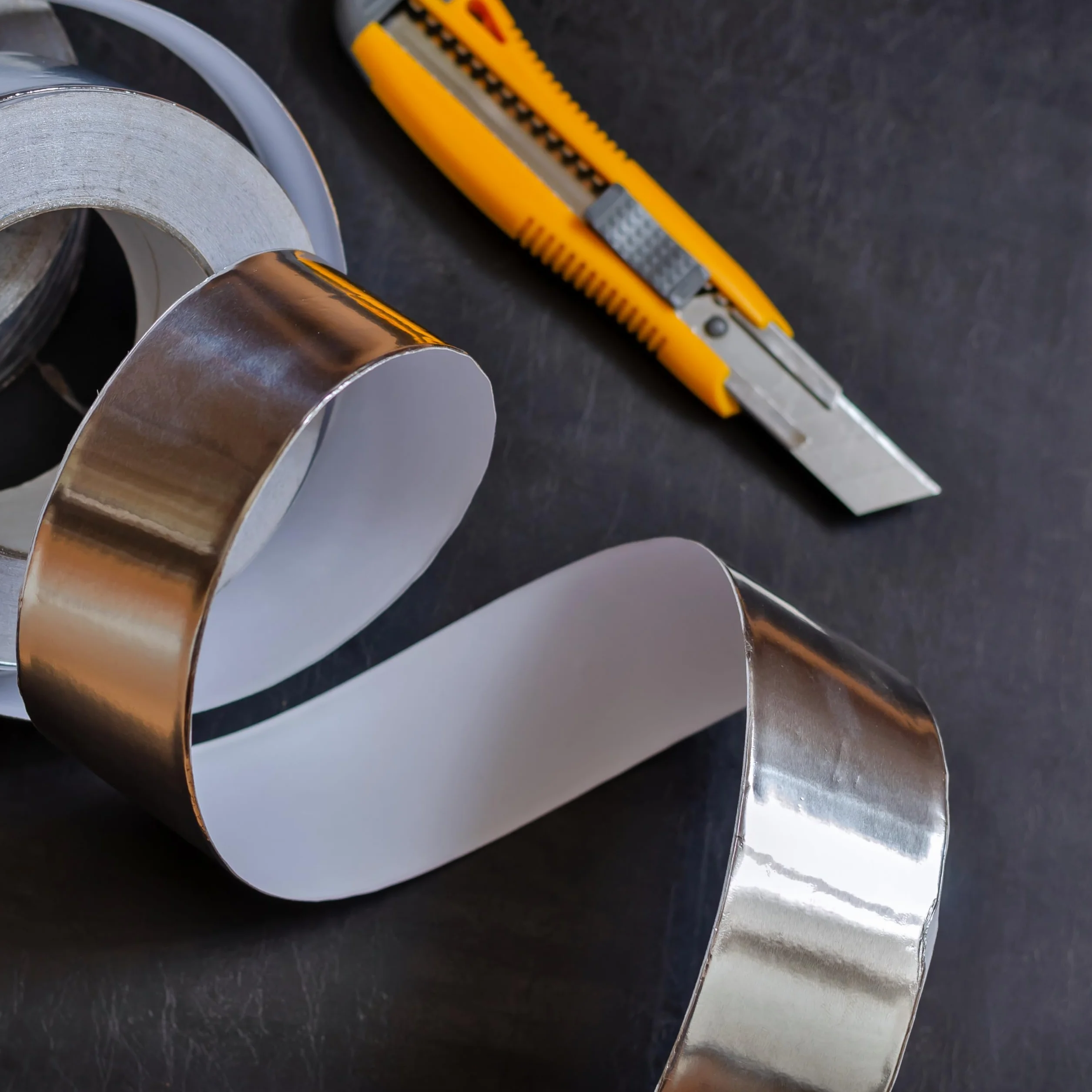 ISOLATECH Cinta Adhesiva de Aluminio 100mm x 45m - Cinta Selladora Resistente al Calor para Aislar, Sellar y Reparar Tuberías, Conductos y Cables | Cinta de sellado de aluminio resistente al calor, para sellar, aislar y aislar tuberías, mangueras y tuberí