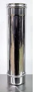 Tubo de conexión inoxidable AISI 304 (100 cm, Ø 180 mm)