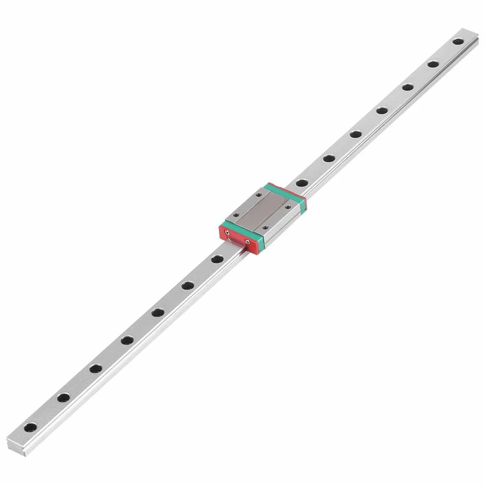 3D Máquina CNC Guía de Carril Lineal Diapositivas de Deslizamiento Lineal Riel con Carro de Bloqueo para Impresora (400mm)