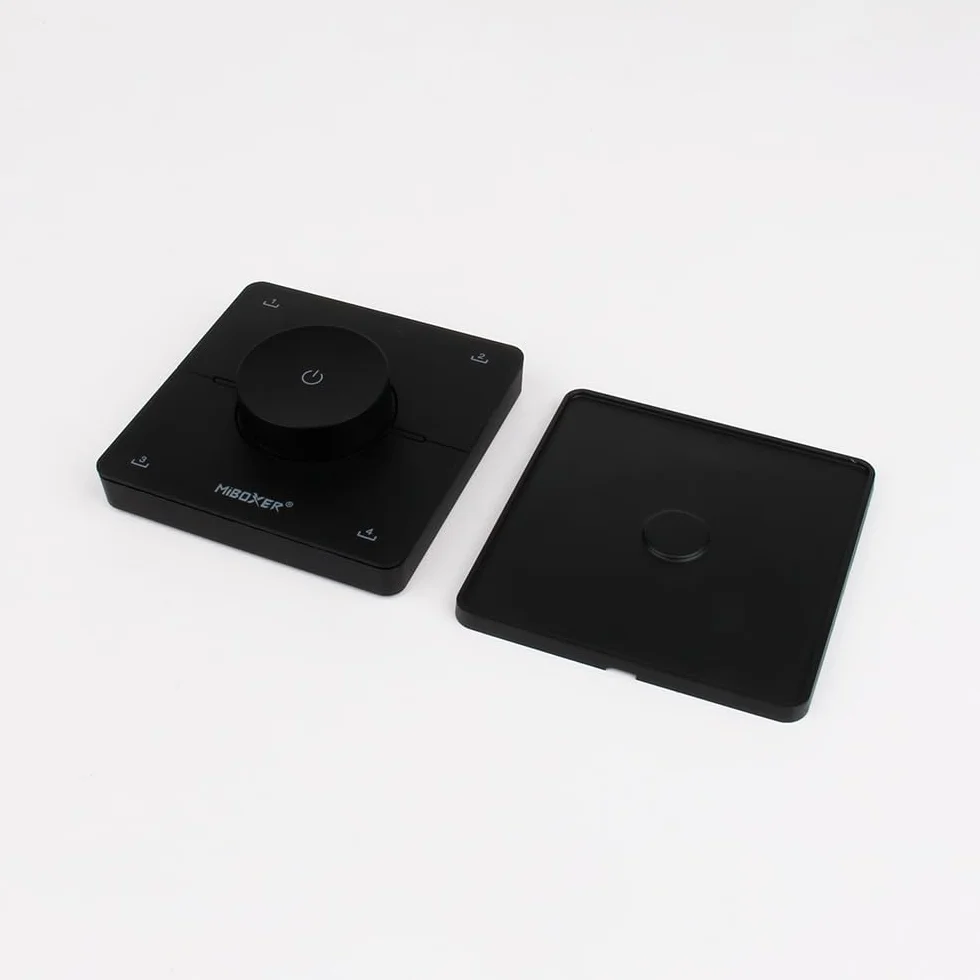 LGIDTECH K0 K0-B - Mando a distancia giratorio CCT, compatible con Miboxer FUT035 FUT035S+ FUT019, etc. (negro)