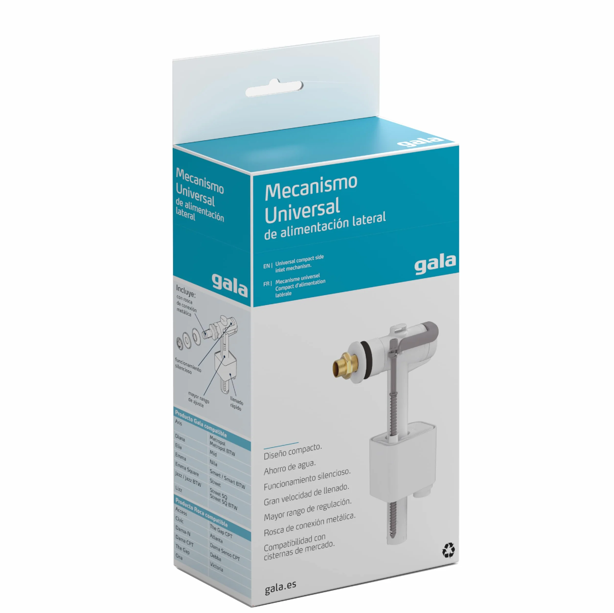 Roca G5041500 Mecanismo Entrada Lateral A3L Recambio Porcelana Baño