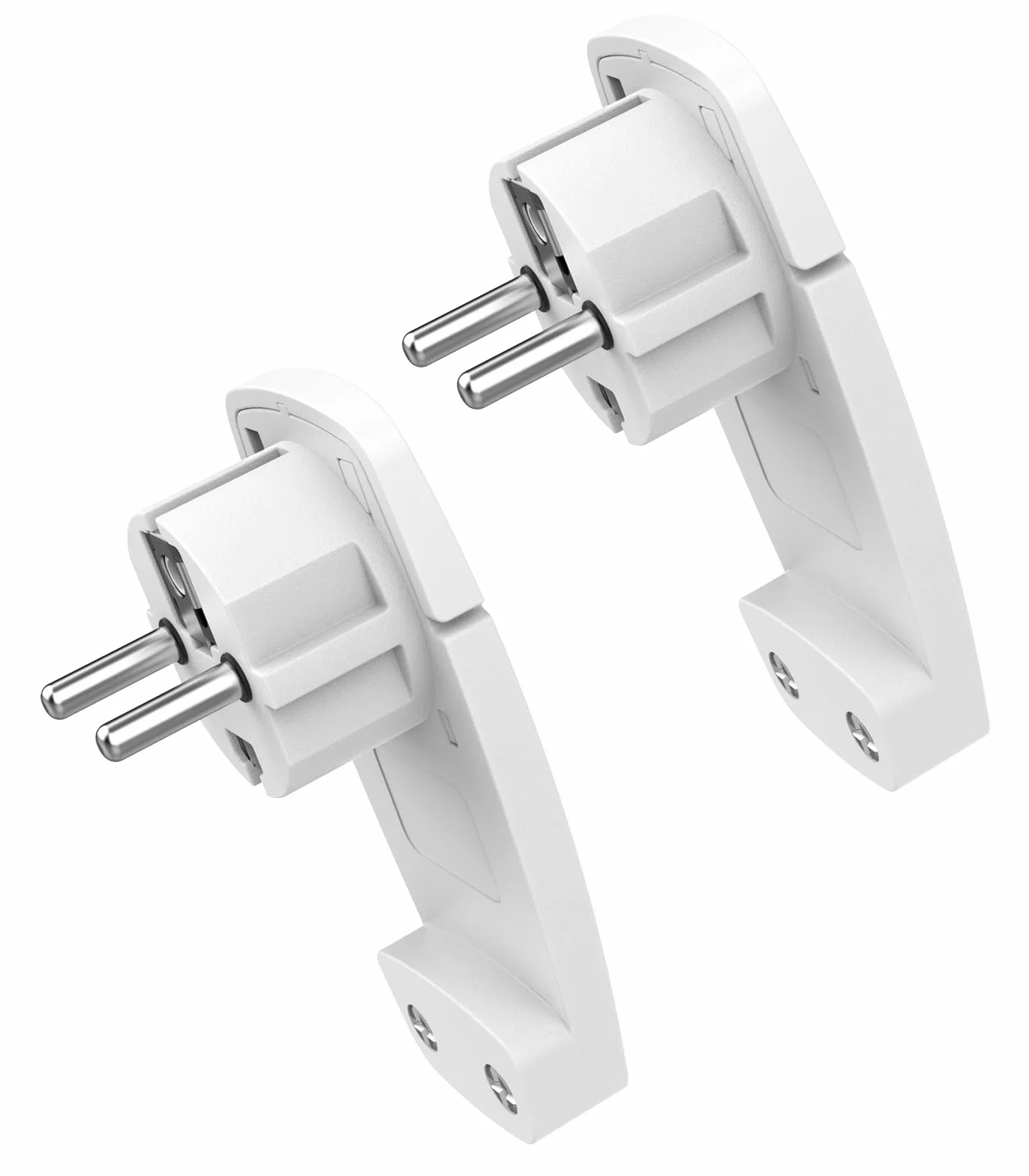 Enchufe Plano 2 Piezas Blanco Schuko IP20 250V 16A 1,5 mm²