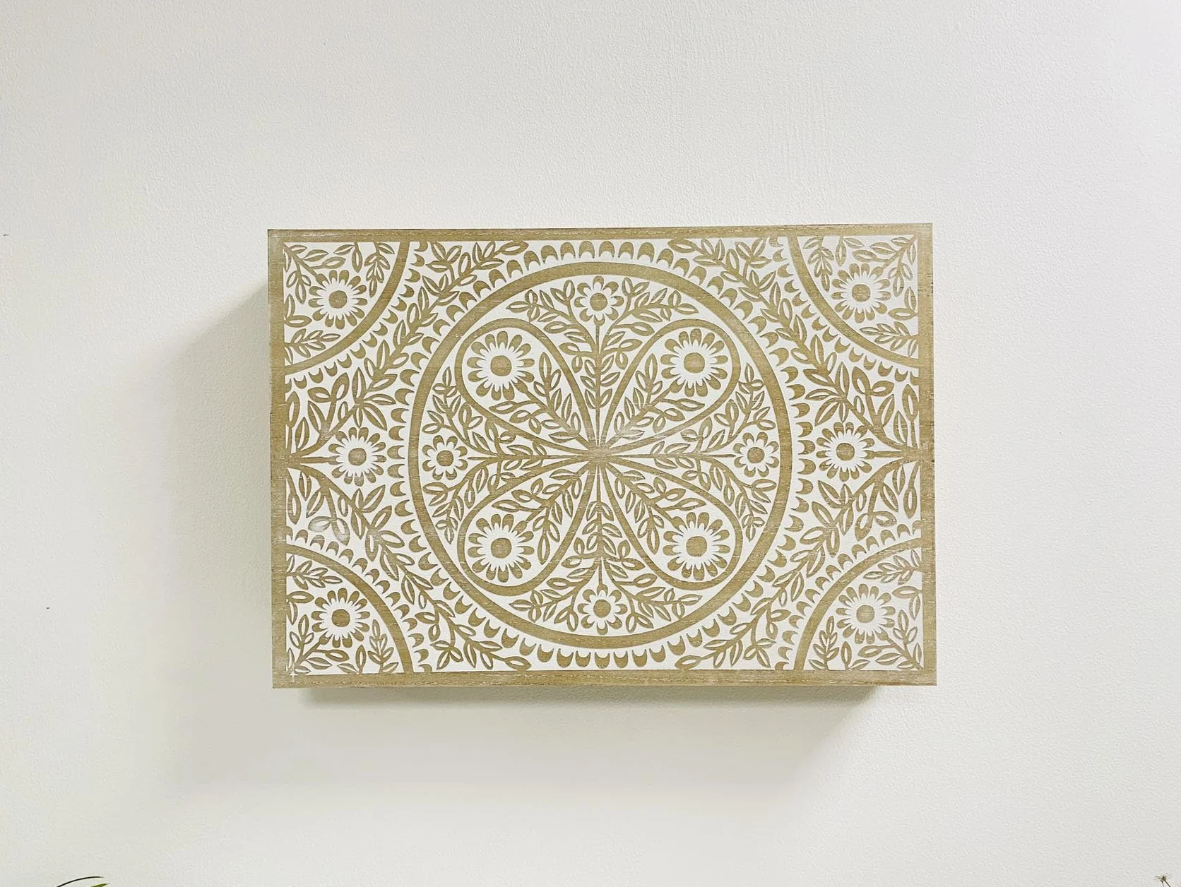 Tapa Contador de Luz Cubre Cuadros Electricos Nórdico de Madera - Mandala