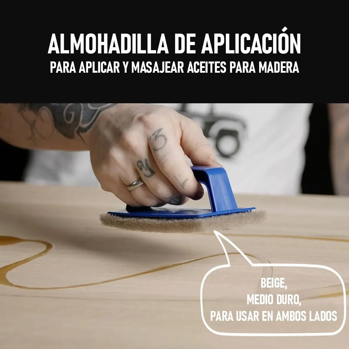 OLI-NATURA - Juego de almohadillas pequeñas con 1 soporte para almohadillas con asa, 10 x blanco y 10 x beige