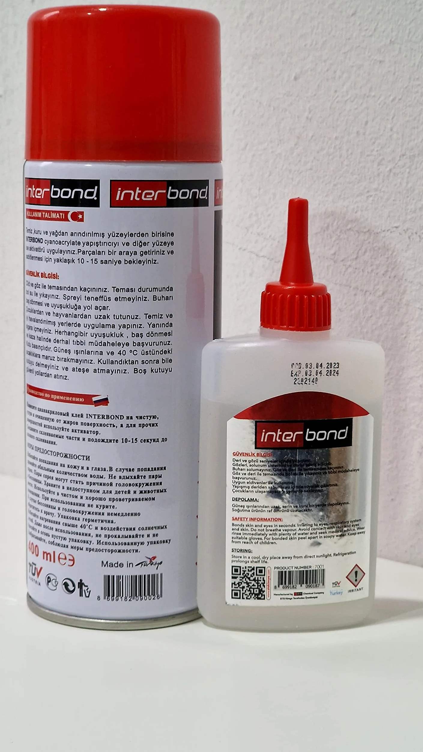 Superadhesivo extra fuerte con activador CA adhesivo (100 g, 400 ml)