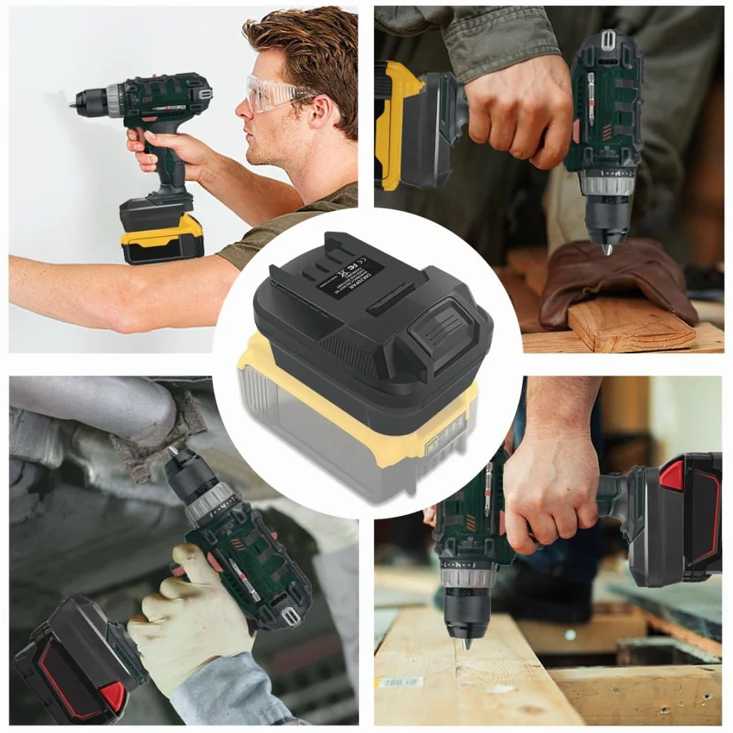 DM20PAR para Dewalt - Adaptador de batería de 20 V para herramientas eléctricas Parkside, convertidor para Dewalt para Milwaukee 18 V batería funciona en Parkside 20 V