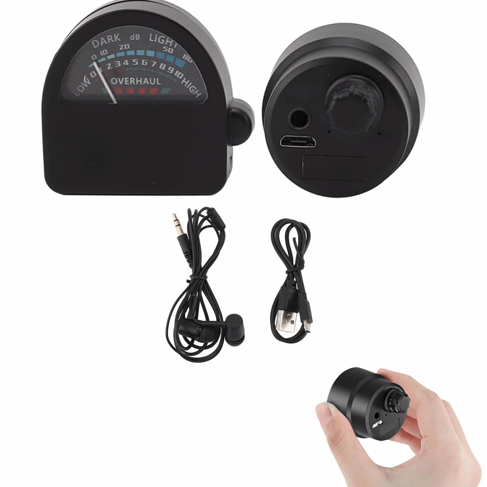 BuyWeek Detector de Fugas de Tuberías de Agua, -60 dB 13000X Sensible al Sonido Claro para el Hogar