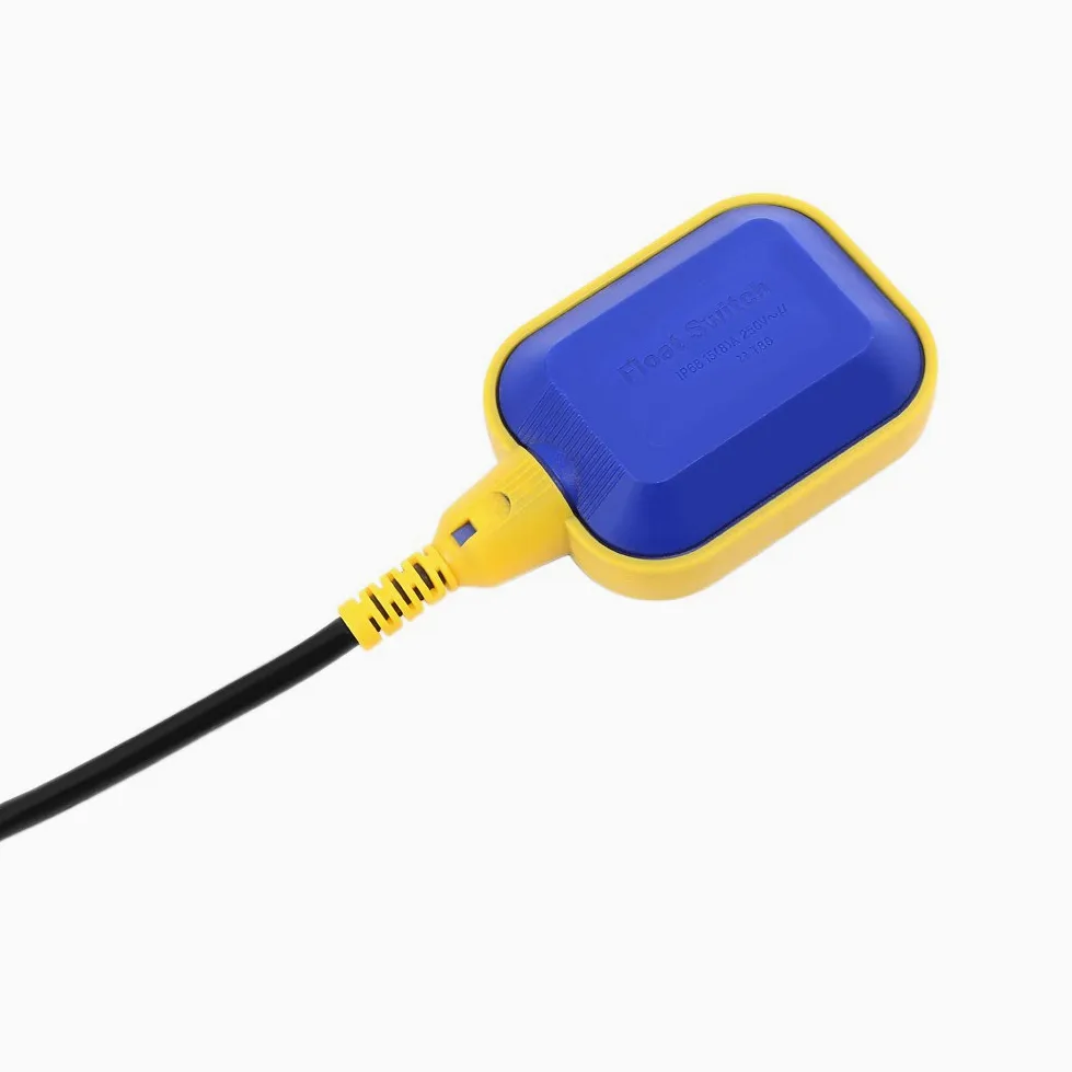 Interruptor de Flotador con Cable de 10 M, 250 V 15 A Interruptor de Flotador Controlador de Sensor de Nivel de Líquido, Interruptor de Flotador Tipo Cable, para Tanque de Agua
