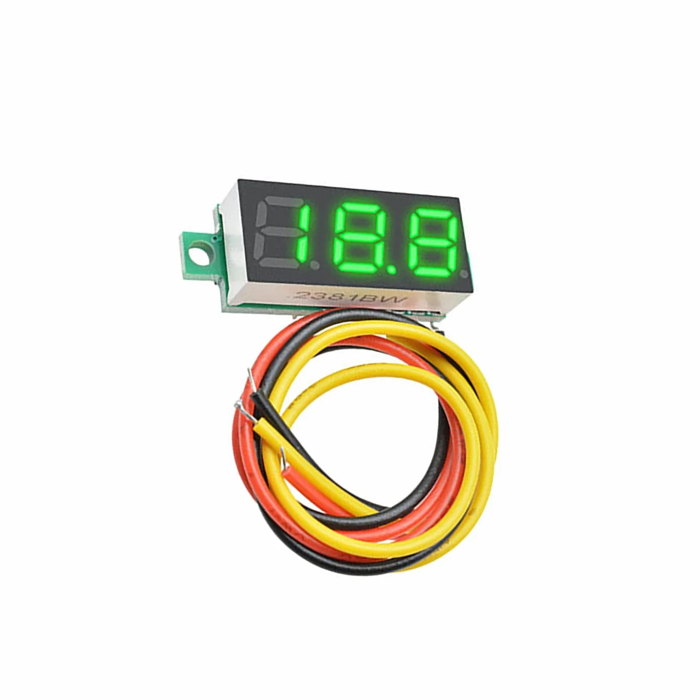 Mini Voltímetro Digital DC 0-100V 0.28 Pulgadas Pantalla LED Verde GTIWUNG
