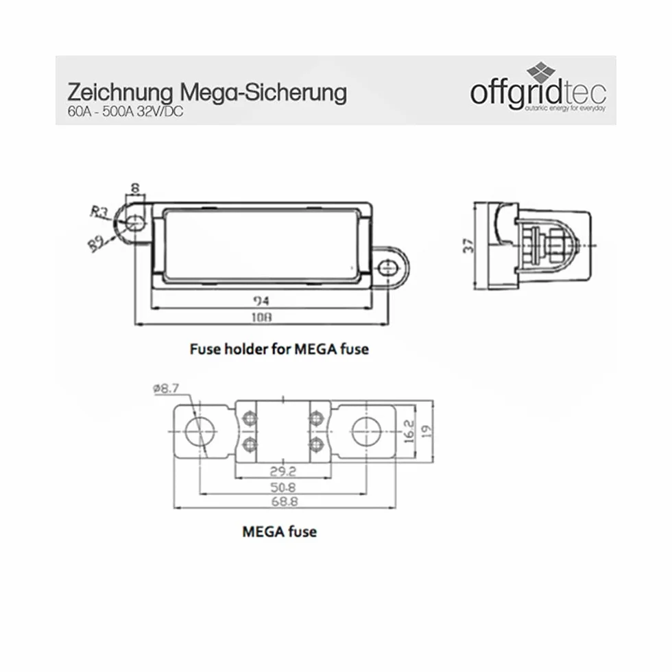Offgridtec Soporte de seguridad Mega-Fuse