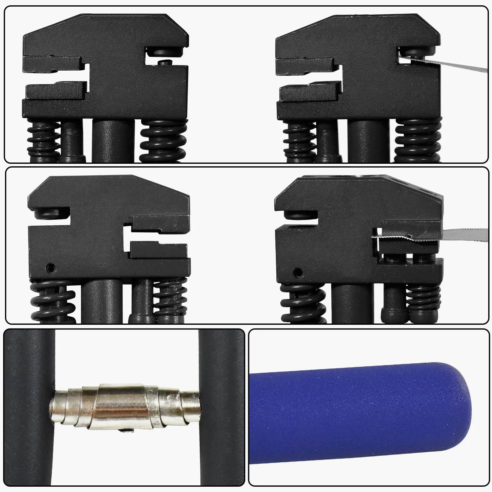 CCLIFE Ø5mm sacabocados para crimpar CombinadoMordaza para taladrar y doblar chapa