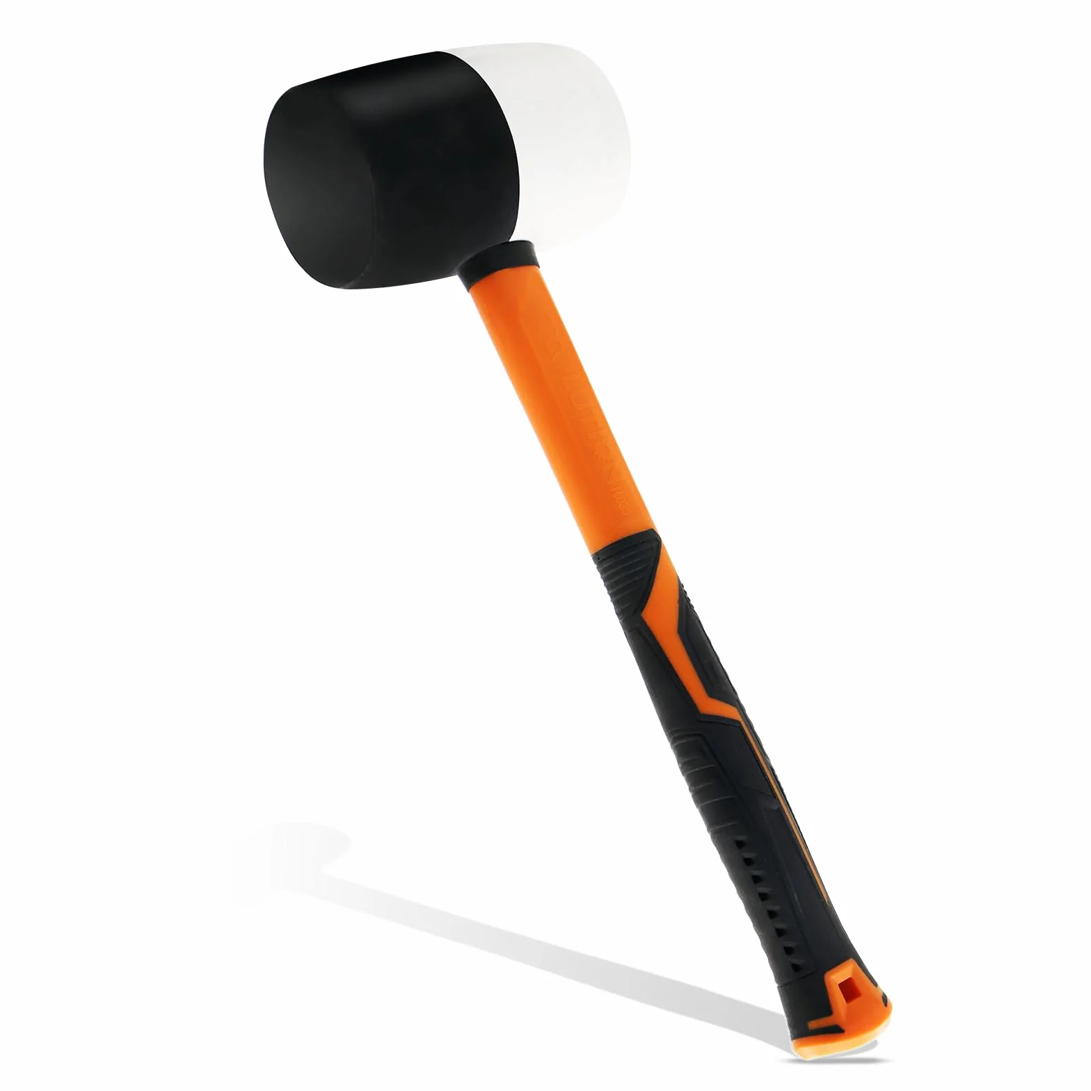 Mazo de goma - Mazo de cara blanda de 32 oz para la instalación de suelos y carpintería - Con mango de fibra de vidrio para proteger la superficie Rubber Mallet