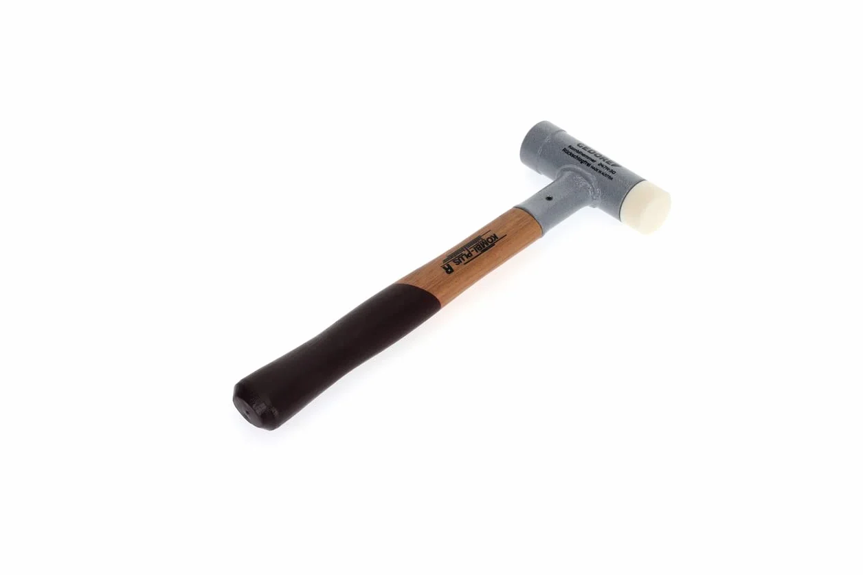 GEDORE Martillo KOMBI-PLUS R, Con empuñadura de madera, Martillo blando/universal, 30 mm de diámetro, Sin rebote, Mango de madera de pacana, 247 H-30
