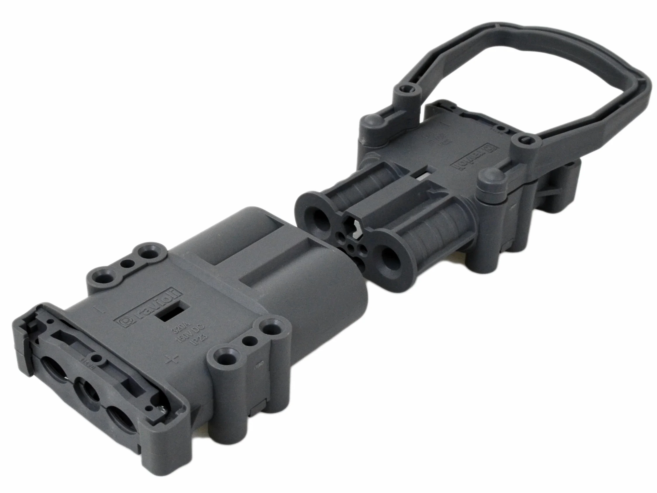 2x pasajes de aire para 80A enchufe de carga de la batería apilador enchufe de carga de la batería enchufe de carga de la batería conector de enchufe de carga conector de enchufe DC resistente al ácido