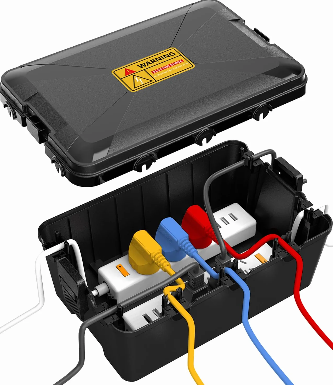 Caja de cable extra grande Protección IP54, 32 x 22 x 13 cm, caja de conexión eléctrica resistente a la intemperie, caja de distribución en el exterior de la prueba de protección