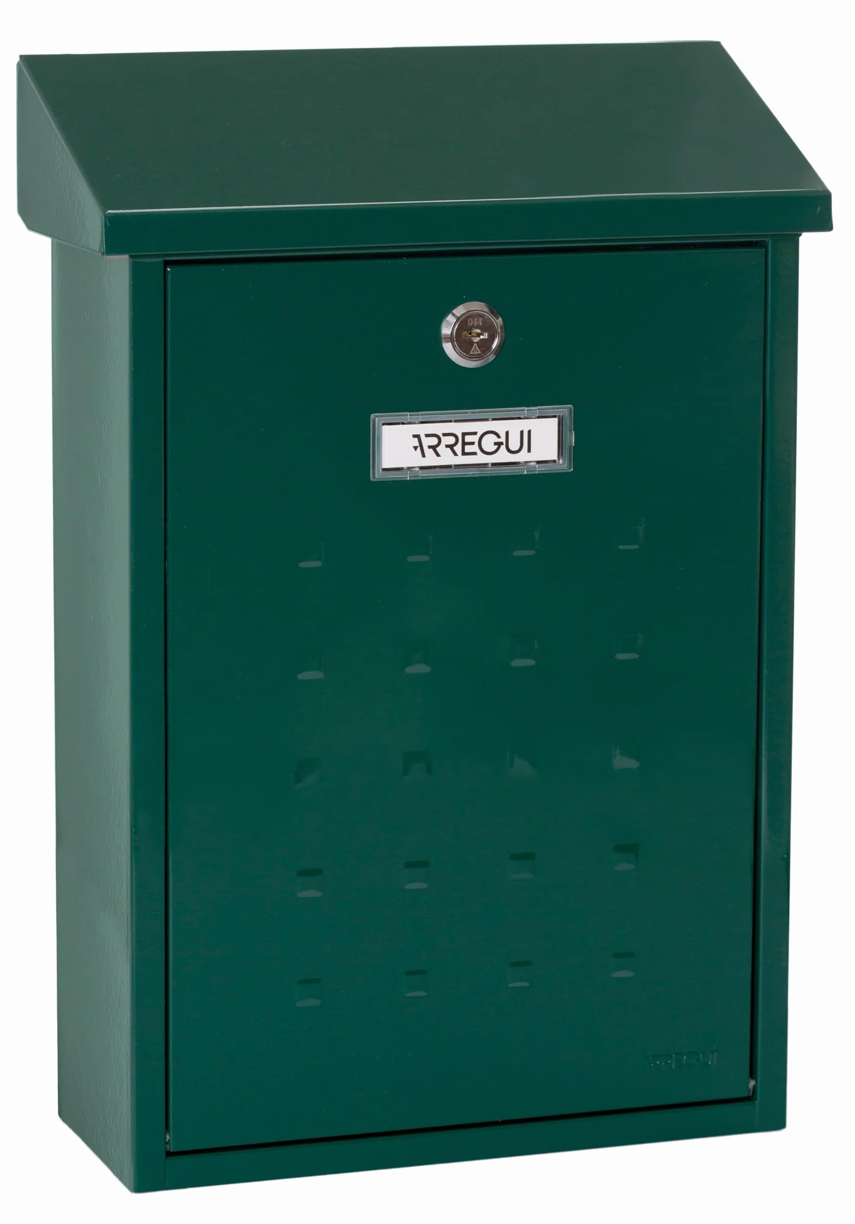 ARREGUI Premium E5603 Buzón Exterior de Acero Tamaño M (Correo DIN A4 y Revistas) | Buzón de Pared Mediano | Buzón de Correo Individual | Antilluvia | Fácil de Instalar | Verde