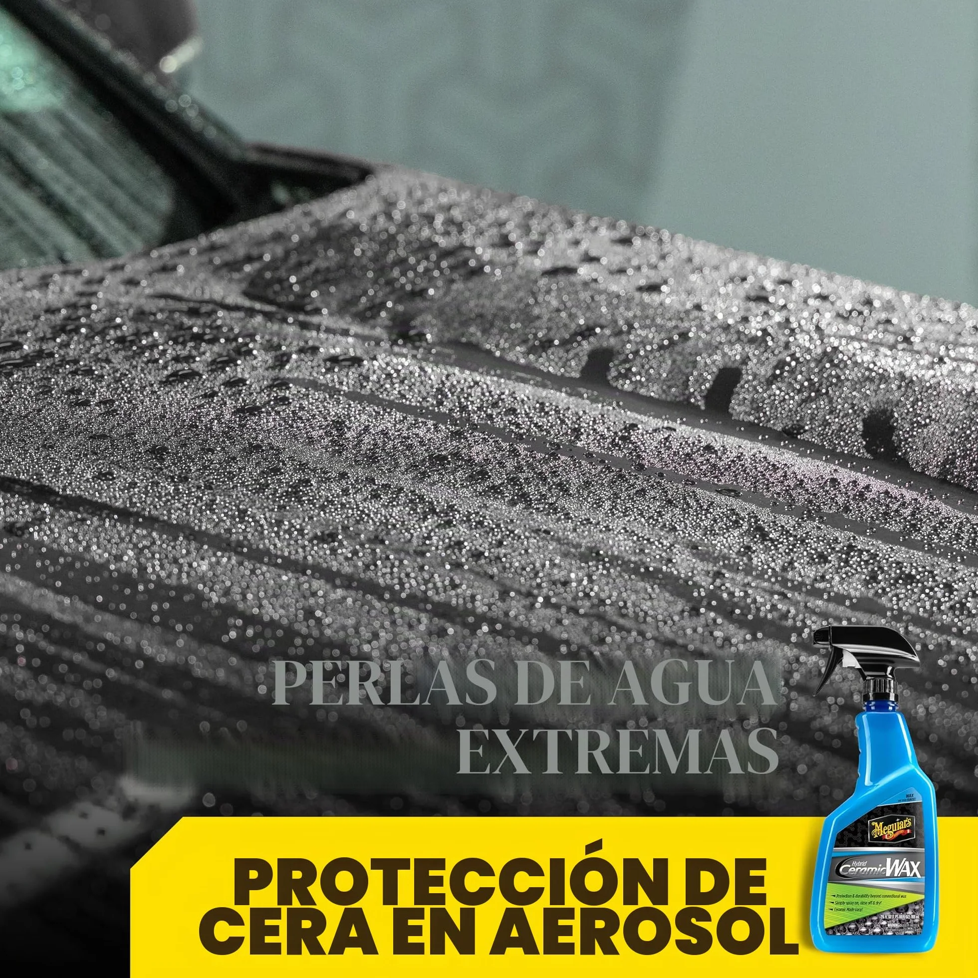 Meguiar's G190526 Hybrid Ceramic Wax - Cera Híbrida Cerámica en Spray, 768 ml.