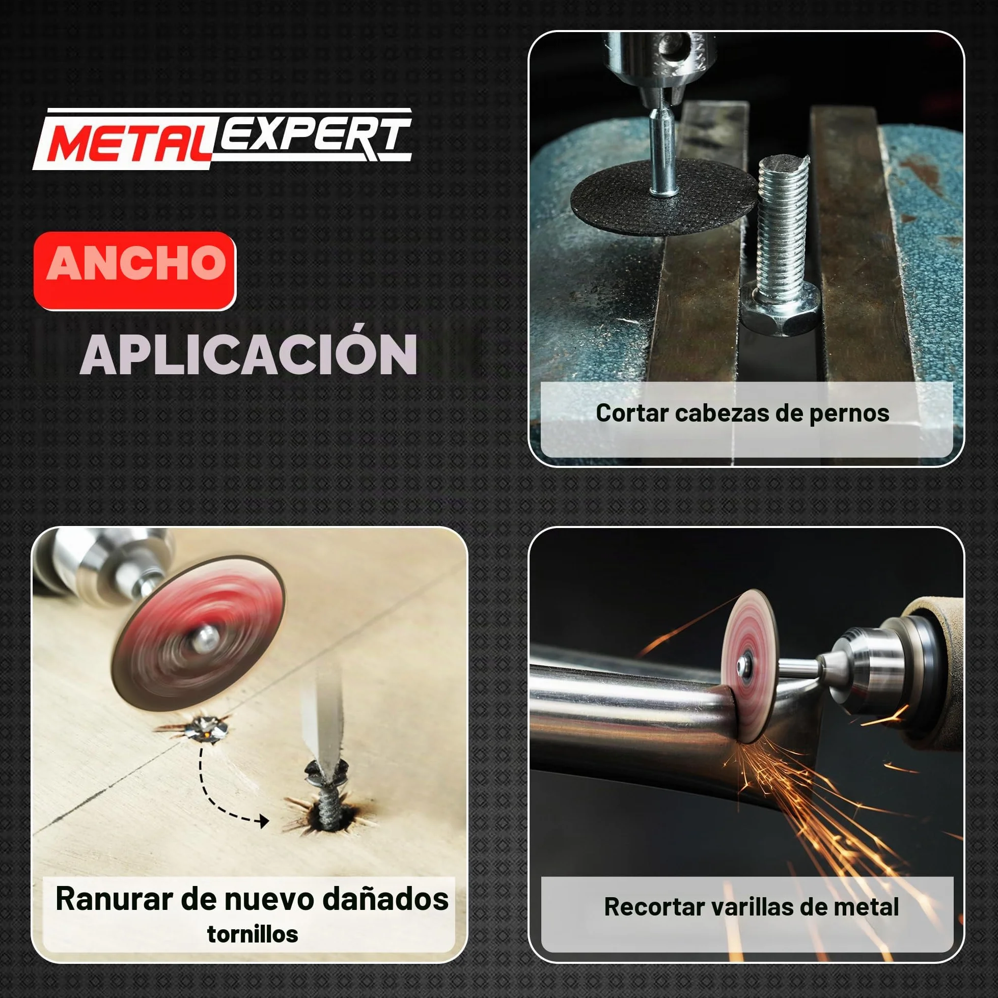 EZARC Discos de Corte 32pcs, Ruedas de Corte de 38 mm Para Metal y Acero Inoxidable, Discos de Corte Para Herramientas Rotativas