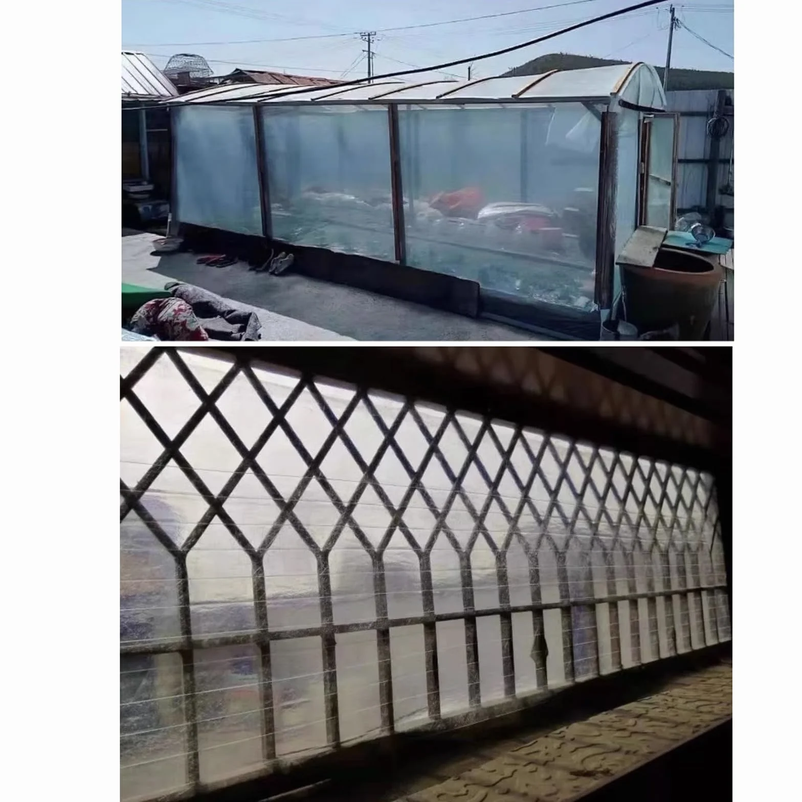 Láminas de Policarbonato Transparente Impermeable UV 0.6x5m para Techos Invernaderos