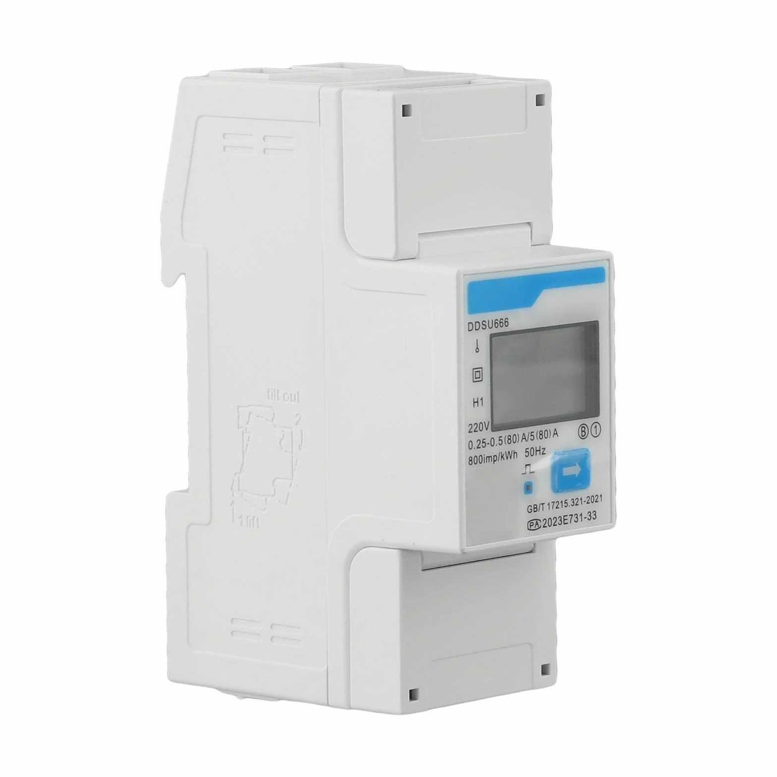 Para Smart Energy Meter DDSU666 monofásico RS485 para monitoreo de uso de electricidad residencial y comercial