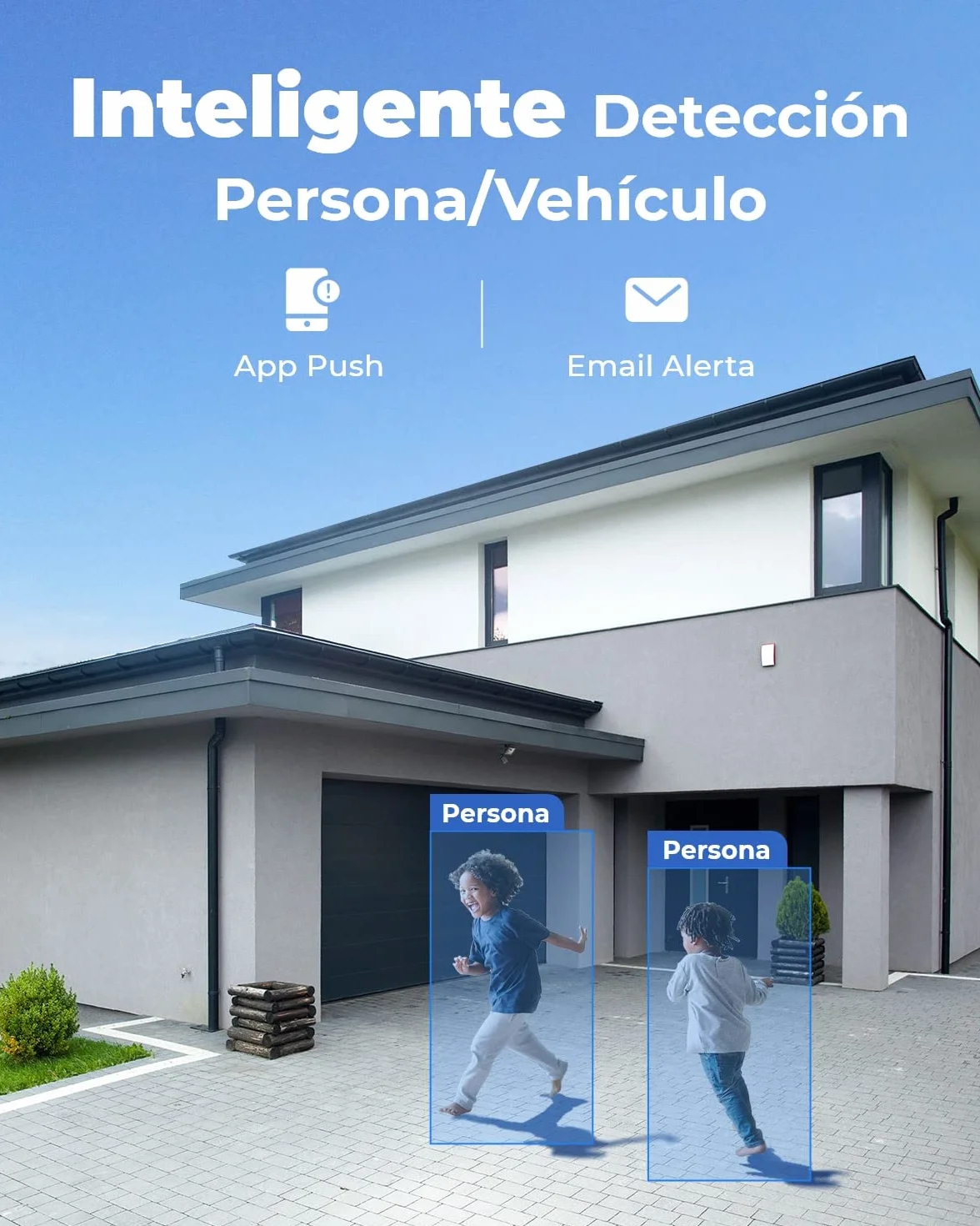 Reolink 4K Kit Camaras de Seguridad, 4X Cámaras IP PoE de Vigilancia Exterior, NVR 8CH con 2TB HDD para Grabación 24/7, Detección de Persona/Vehículo, IP67 Impermeable, Visión Nocturna, RLK8-800B4