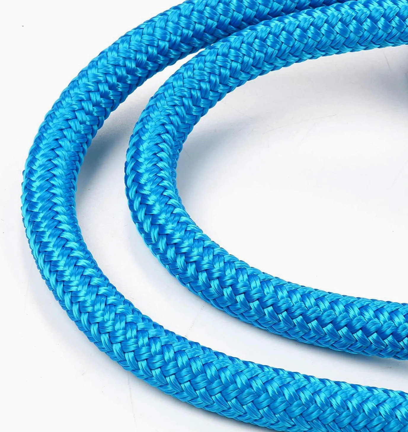 FreeTec 2 piezas de cuerda para barco de nailon con ojo, 12 mm de diámetro, 6 m de largo, color azul