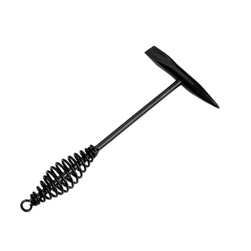 Martillo de soldadura de acero de alto carbono con mango de resorte, martillo de robusto para fácil aplicación, herramienta de gancho de pérdida para soldador