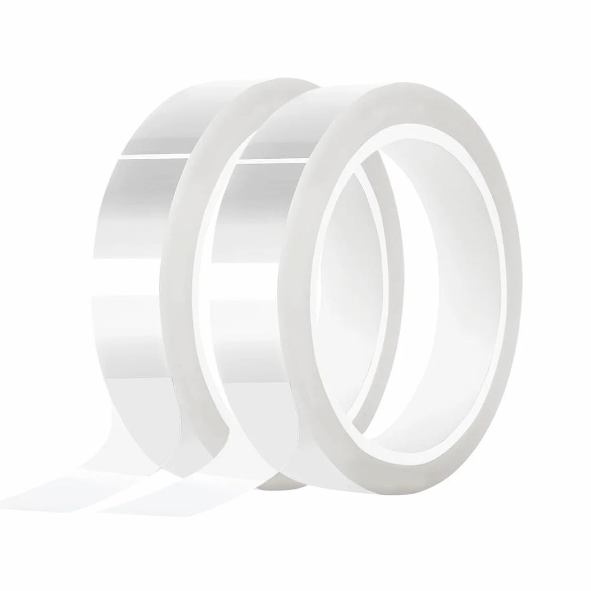 Cinta de Alta Temperatura, Cintas de Transferencia de Calor para Sublimación 10mm x 66m, 2 Rollos Térmica Resistente al Calor Cintas Adhesivas de Poliimida para Vinilo