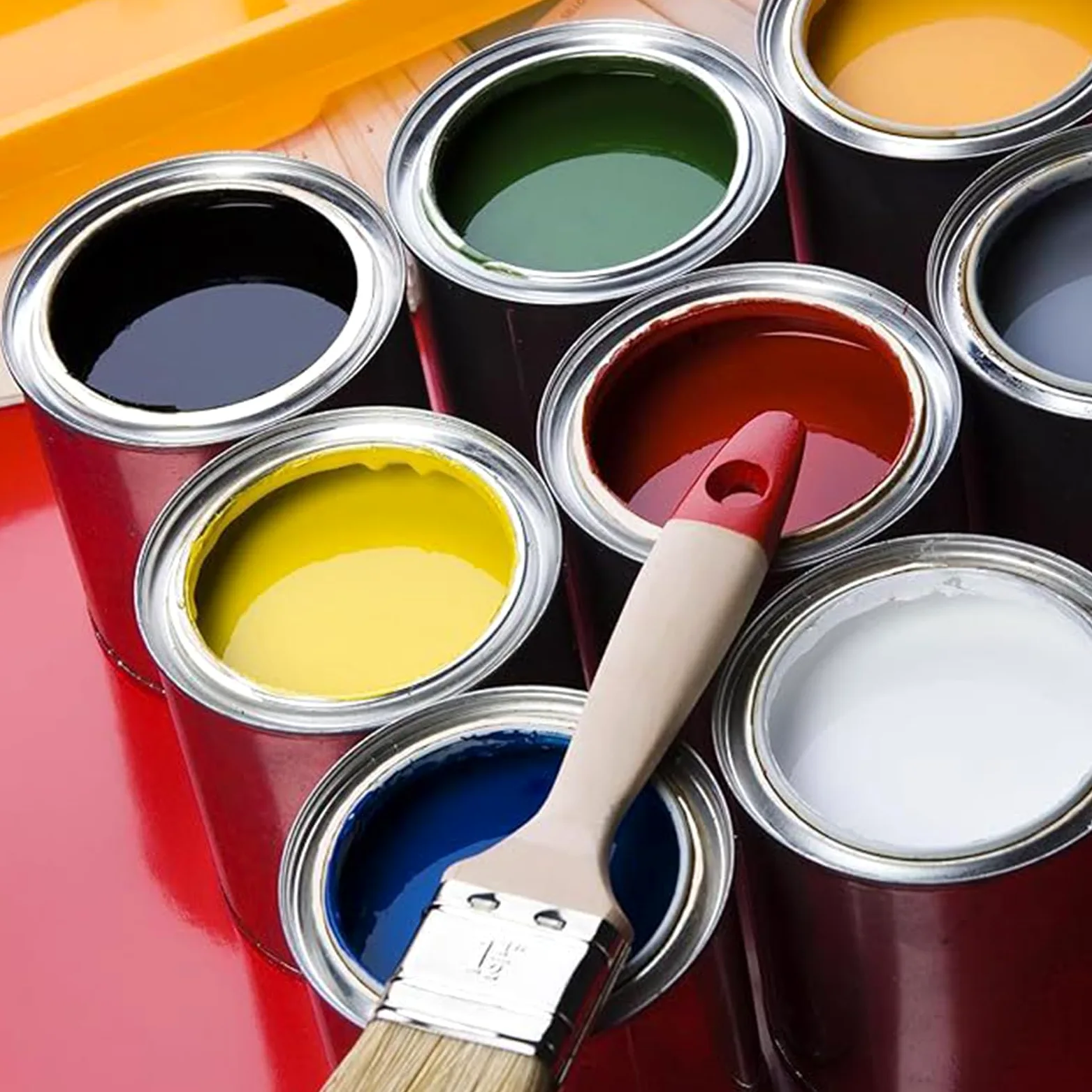 12 Cubos de Pintura de Metal de 500 ml con Tapa, latas de Pintura sin Forro de 3.2 x 3.7 Pulgadas, contenedores de Pintura Multiusos para Artes y Manualidades, proyectos, Pintura