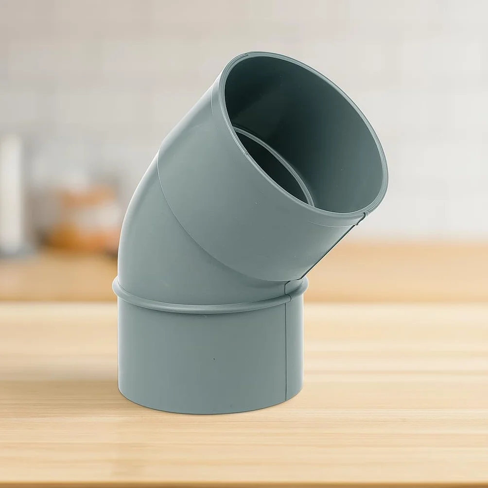 Codo PVC 45 Grados para Tubería – Curva de PVC Presión Agua Potable y Desague – 32mm a 250mm – Conexión Sólida (75 mm)
