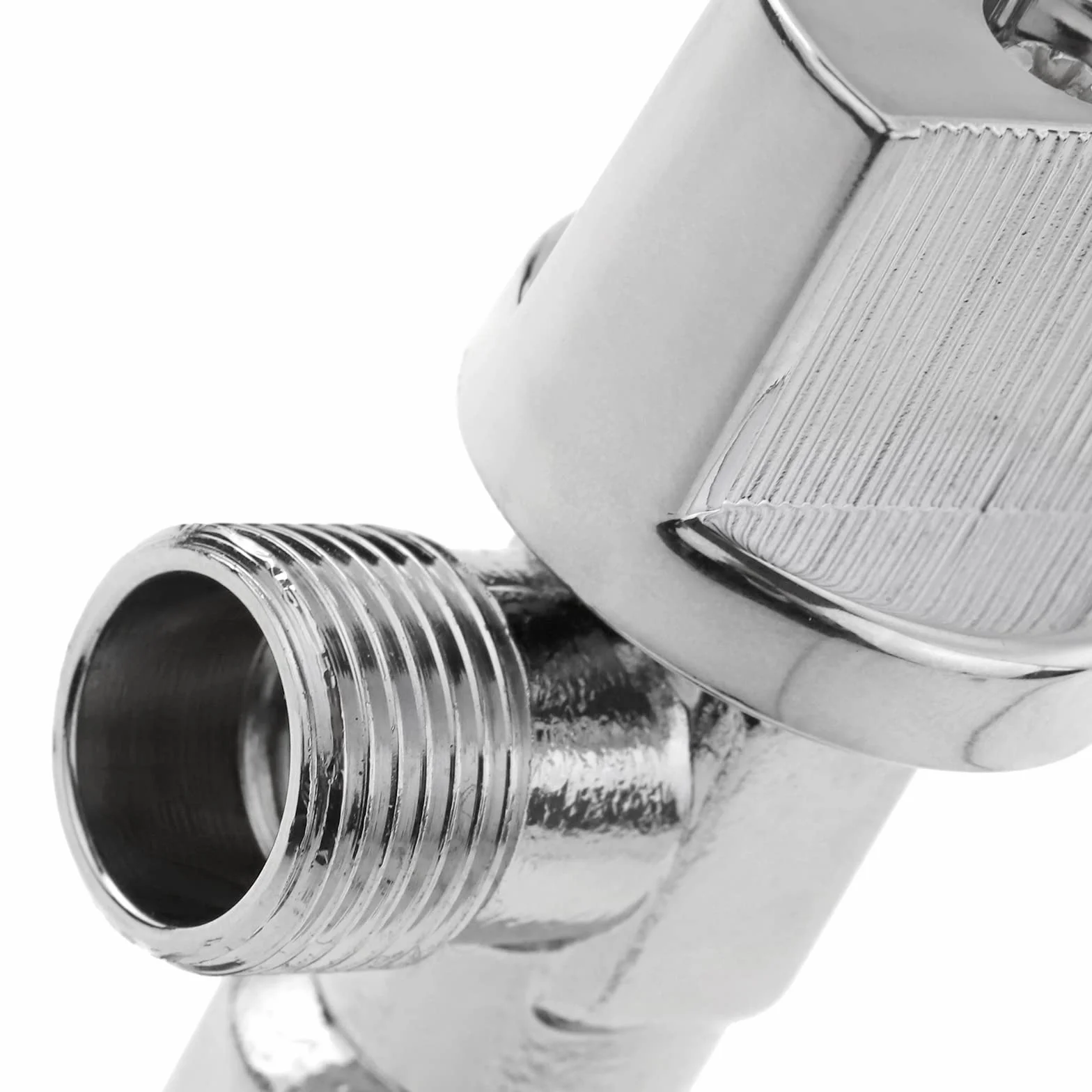 PrimeMatik Llave de Paso Cisterna en escuadra 1/2"-3/8" teflón antical