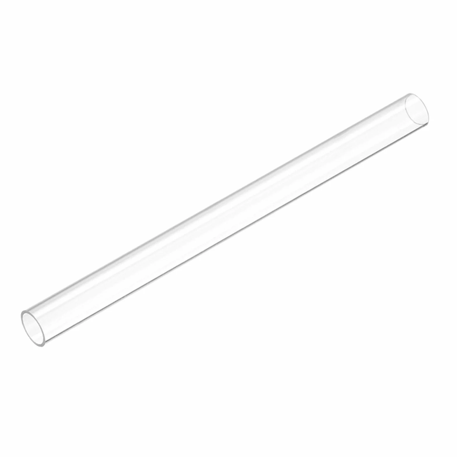 Tubo de Plástico Rígido Transparente Policarbonato 15 cm Diámetro 10 mm x 12 mm para Iluminación Fontanería