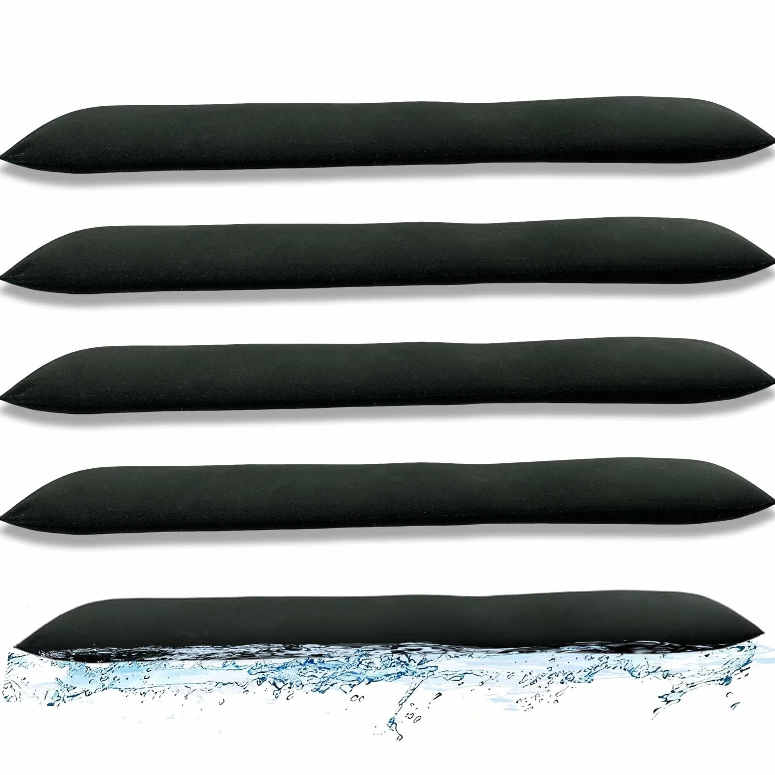 Barreras contra inundaciones activadas por agua, 5 PCS Barreras de agua Bolsas de arena sin arena Barreras contra inundaciones absorbentes Absorbente de agua reutilizable para puerta del hogar