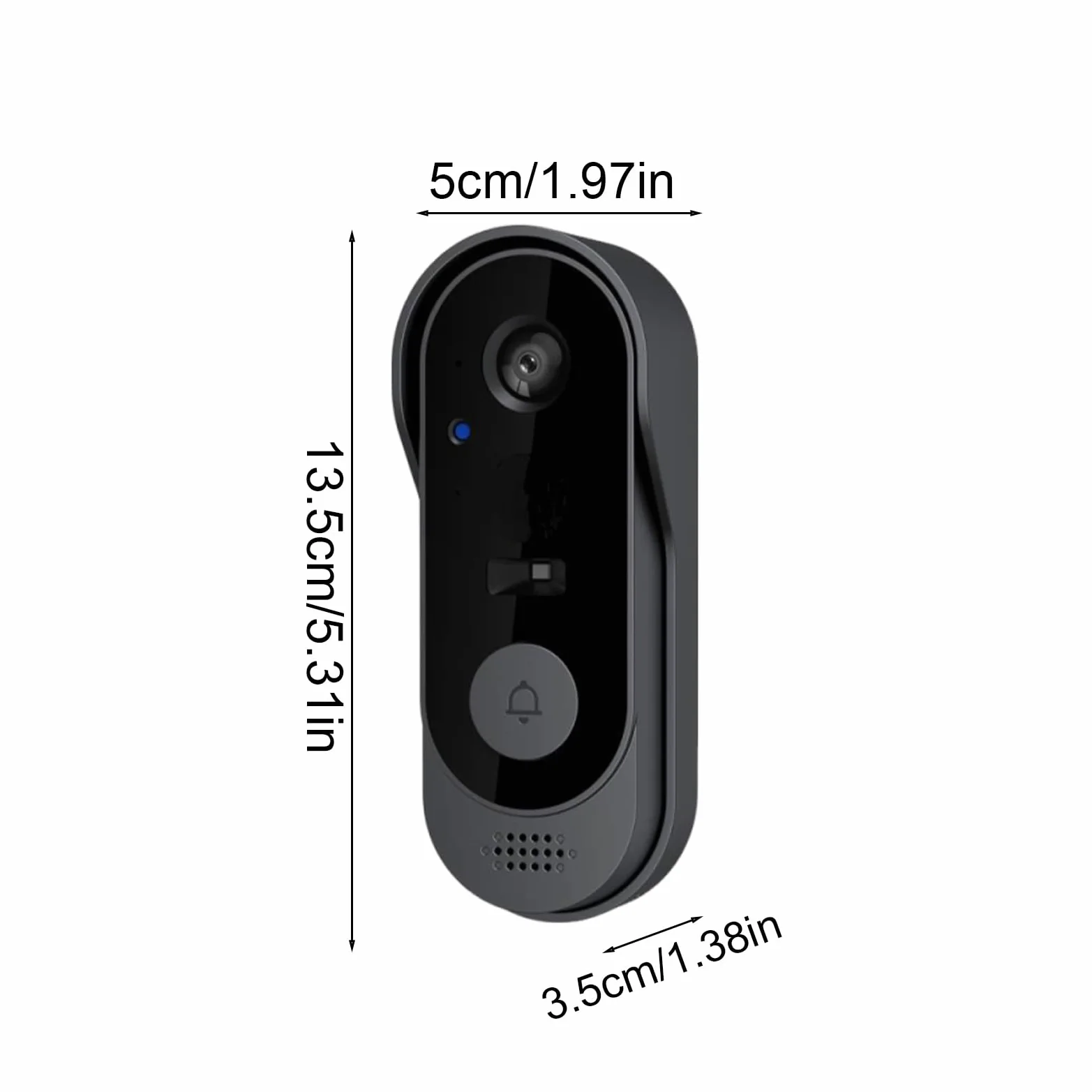 Timbre inalámbrico con cámara, cámara de video inalámbrica, detección de movimiento, monitor de seguridad para el hogar, conversación bidireccional, para interiores y exteriores, trabajo remoto tardío