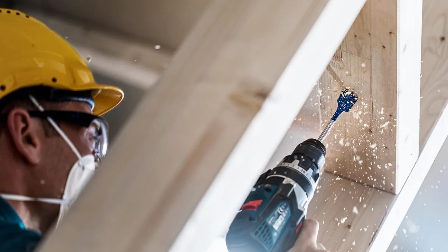 Bosch 7x Set de brocas fresadoras planas EXPERT Self Cut Speed (para Madera blanda, Aglomerado, Ø 16,0, 18,0, 20,0, 22,0, 25,0, 32,0 mm, Professional Accesorios Taladro)