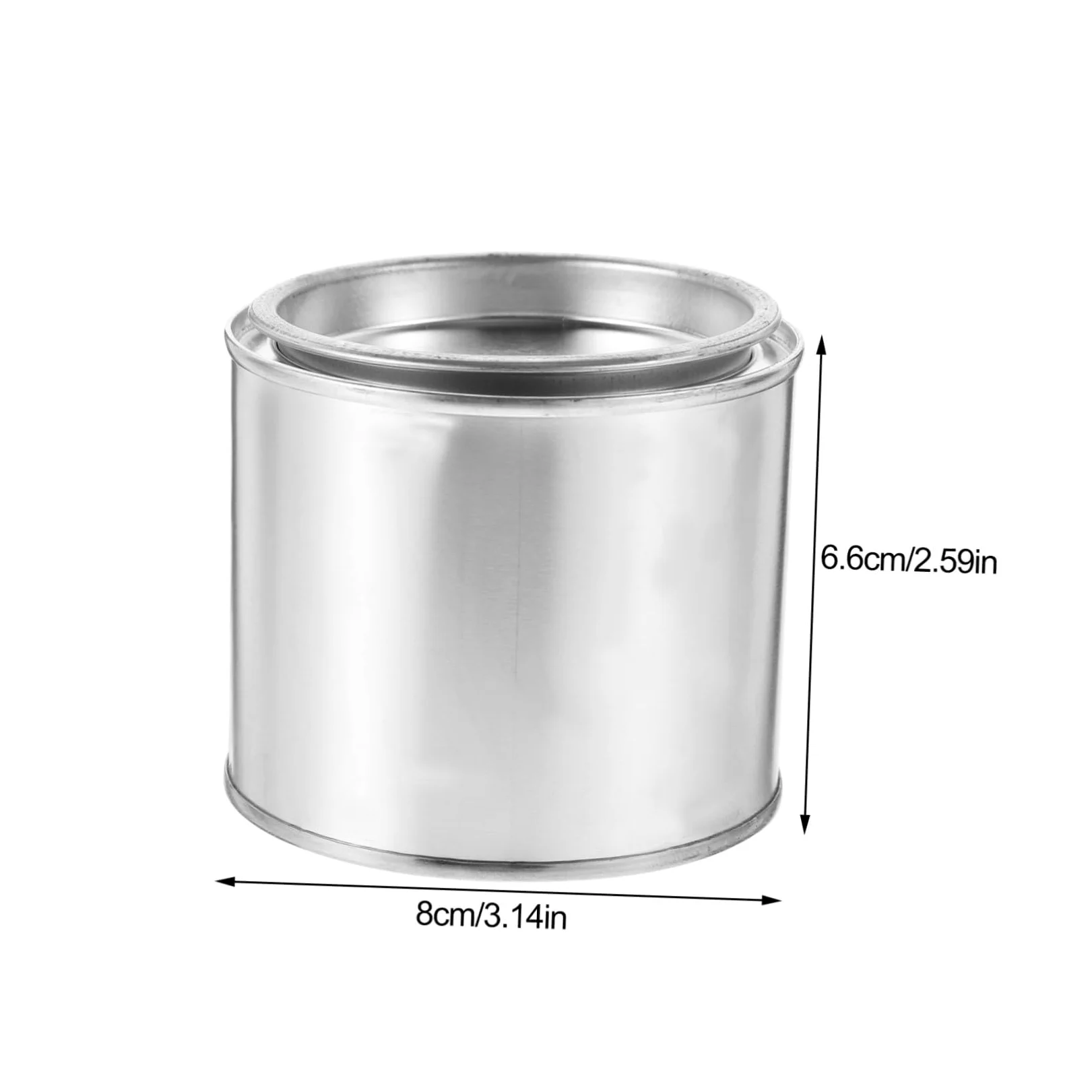 LOLIPPYY Lata De Pintura Metálica Redonda Para Mezclar, 0,3l, 8 Unidades, Color Tapa Aleatorio, Material Hierro, Almacenamiento De Tinta y Pintura, Uso Hogar y Fábrica, Manualidades