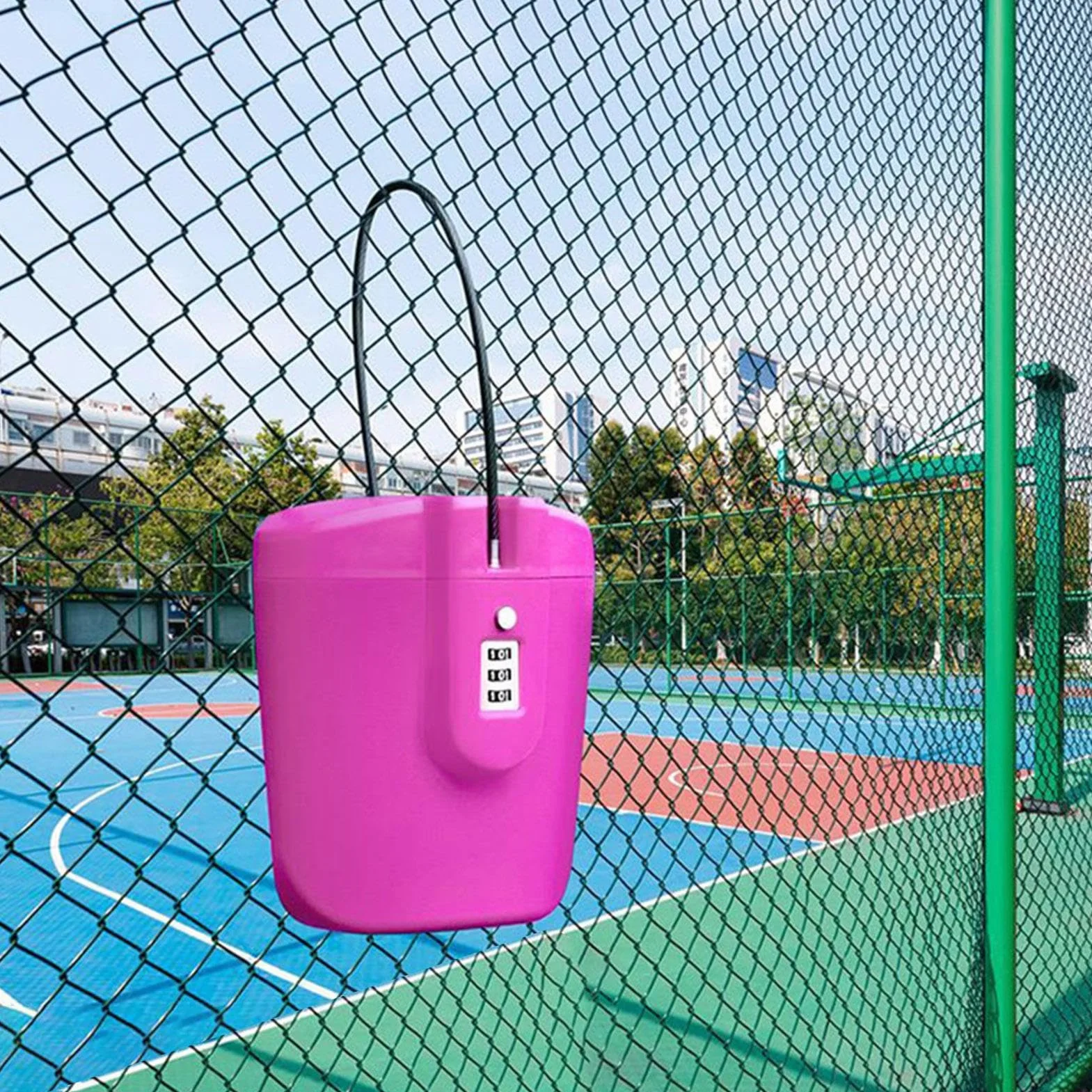 Caja de Bloqueo Portátil para Playa y Viaje, Caja Fuerte con Código Combinado de 2L