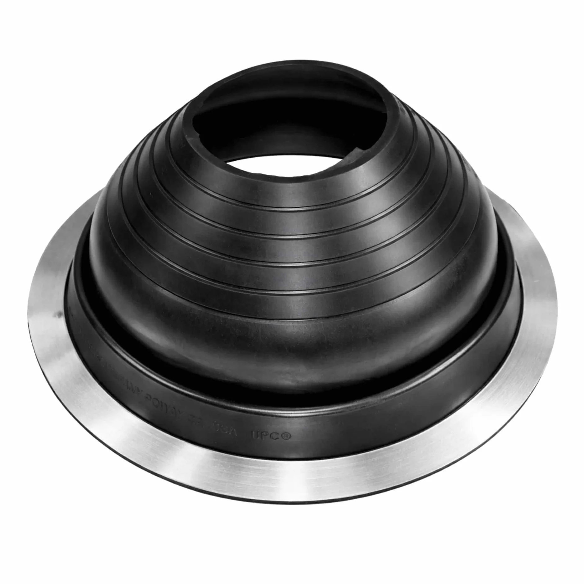 Junta de EPDM flexible de paso de techo Brida antiingreso de agua Resistente a la temperatura Protección de chimeneas Tuberías Cables Paneles Universal #5 (108-178 mm)