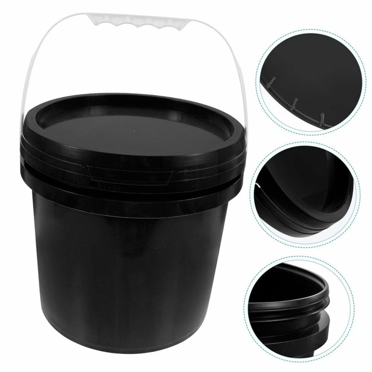Mipcase Cubeta de Pintura de Plástico Asa de Almacenamiento Pintura y Aceite Uso Profesional y DIY