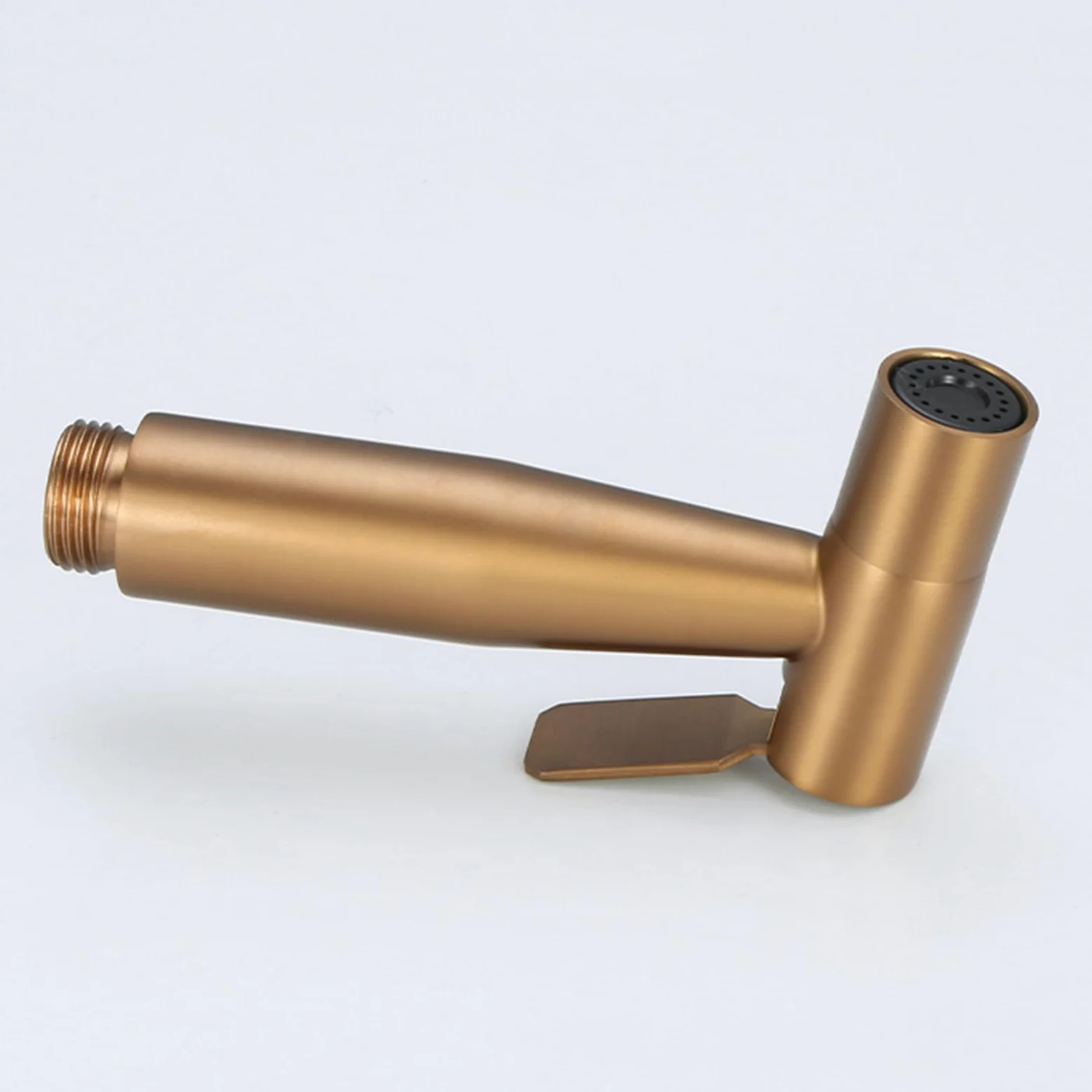 Pulverizador de Bidé de Mano Kit Bidet de Mano para Wc de Pared con Manguera de Ducha de 1,2 M Oro Rosa Cepillado