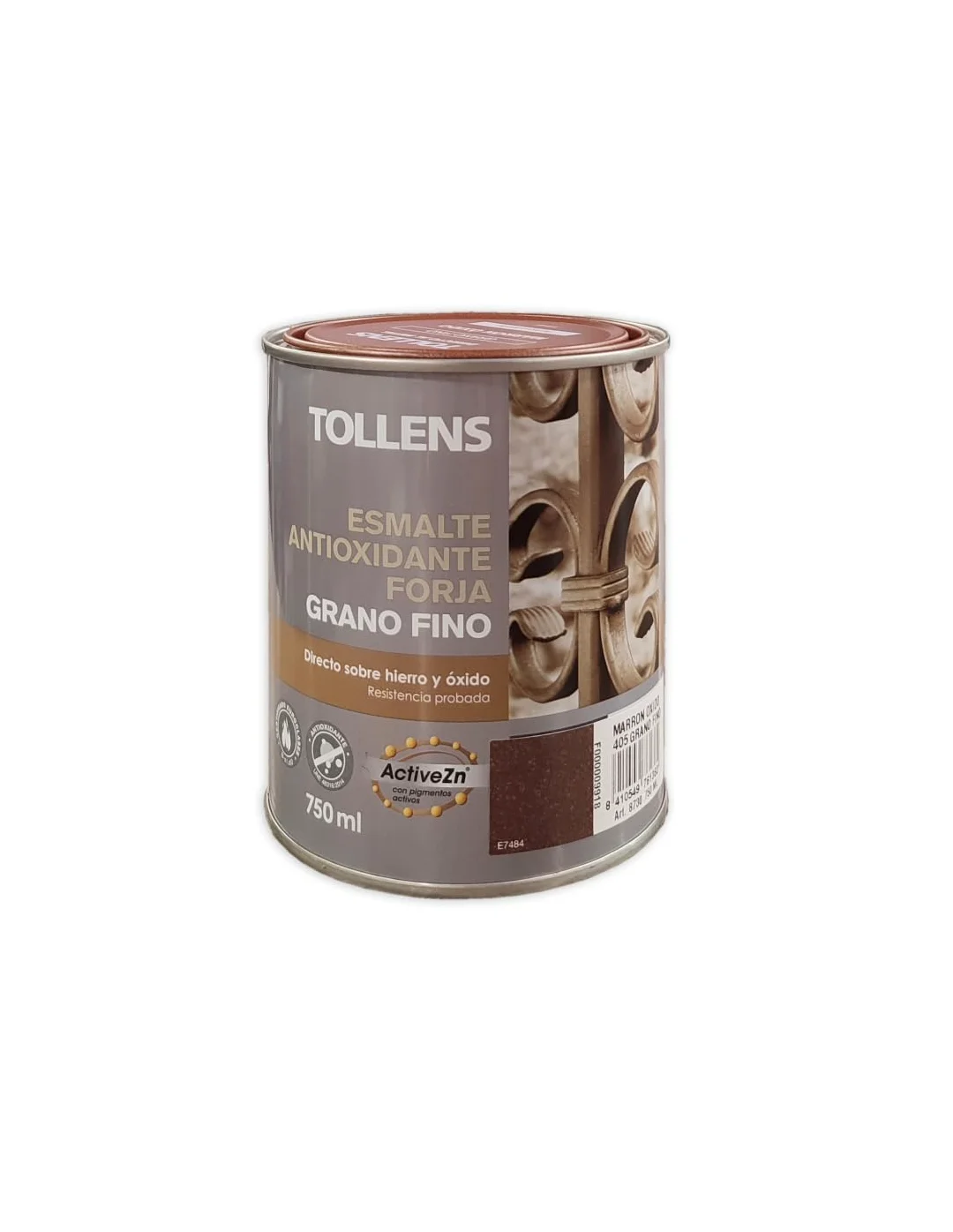 Tollens 8730 Esmalte para Metales, Marrón Oxido, 750 ml
