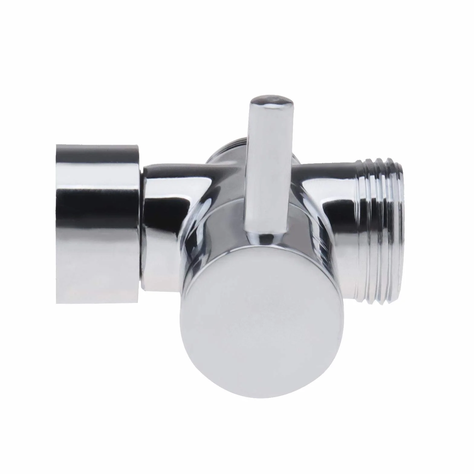 Create idea Válvula de Baño Desviada Cromada Adaptador en T BSP de 3/4" Y 1/2" para Termostato Mezclador