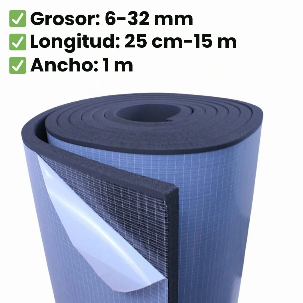 Armaflex AF 10 mm 50 cm x 1 m Estera aislante autoadhesiva para aislamiento térmico y frío de caucho
