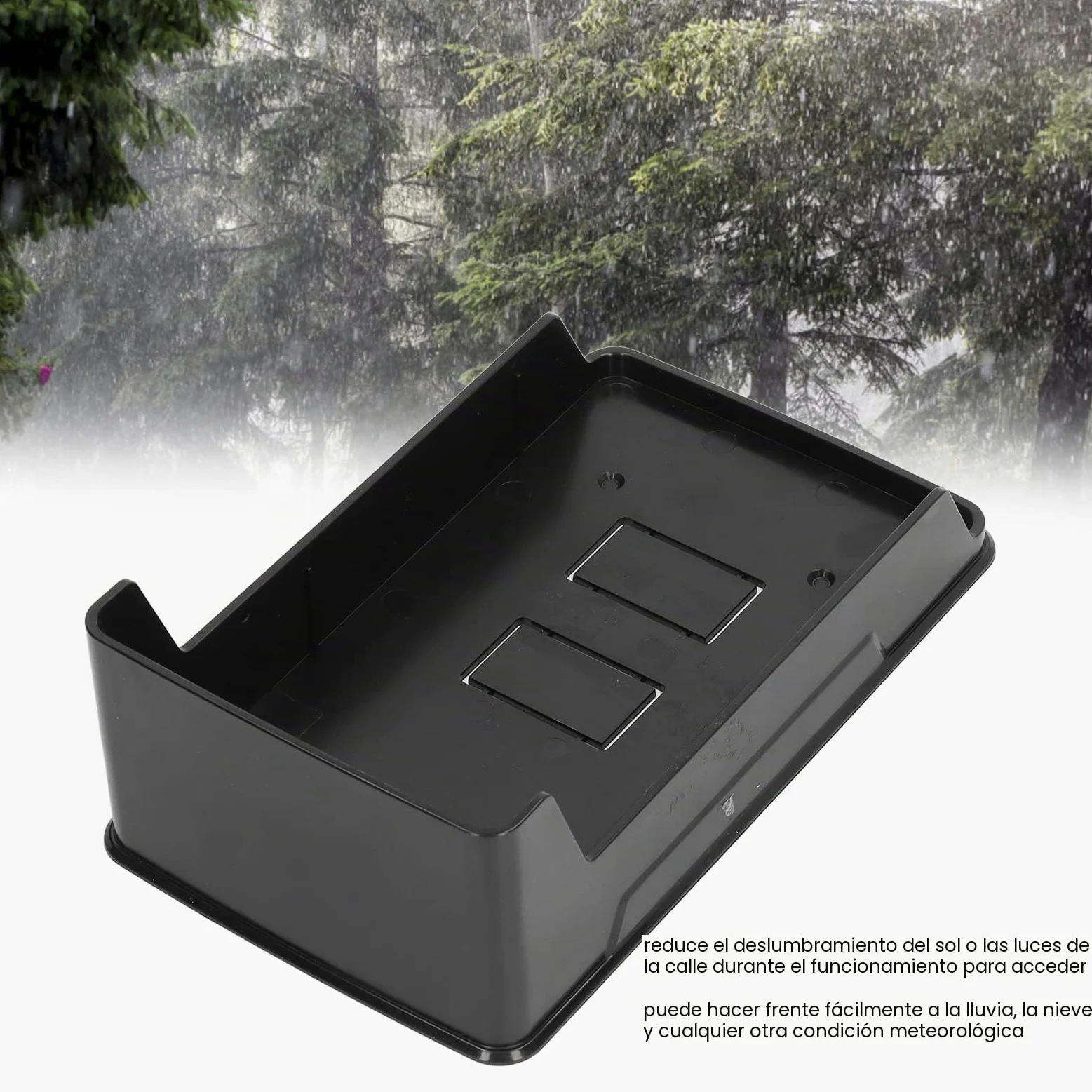 Timbre Cubierta de Lluvia Acrílico Resistente a la Intemperie Teclado Controlador de Acceso Protector Protector de Carcasa para el Hogar Timbre Inalámbrico Video Timbre Cerradura de Puerta